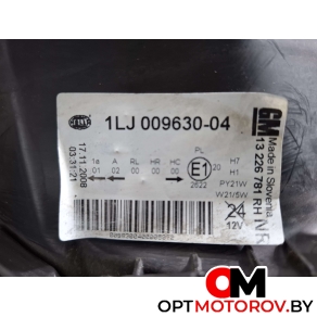 Фара правая  Opel Insignia 1 поколение (A) 2009 1LJ00963003, 13226781 #3