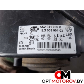 Фара левая  Volkswagen Golf Plus 2 поколение 2009 5K2941005H, 1LG00990103, 5K2941005 #4