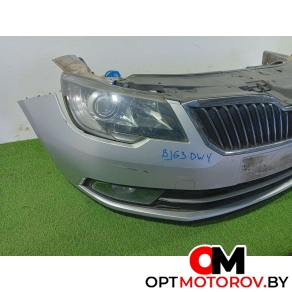 Передняя часть (ноускат) в сборе  Skoda Superb 2 поколение [рестайлинг] 2013 3T0807221K #2