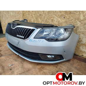 Передняя часть (ноускат) в сборе  Skoda Superb 2 поколение [рестайлинг] 2014 1K0121205AC, 3T0807183A, 1K0121203AH, 3T2941016F, 3T2941015F #4