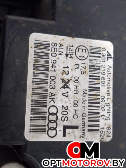 Фара левая  Audi A4 B7 2007 8E0941003AK, 0301219601, 8E0941003 #2