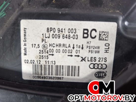 Фара левая  Audi A3 8P/8PA [2-й рестайлинг] 2008 8P0941003BC, 1LJ00964803 #5