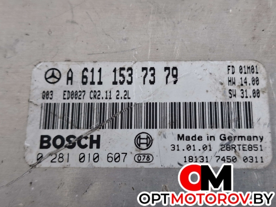 Блок управления двигателем  Mercedes-Benz C-Класс W203/S203/CL203 2001 A6111537379, 0281010607 #2