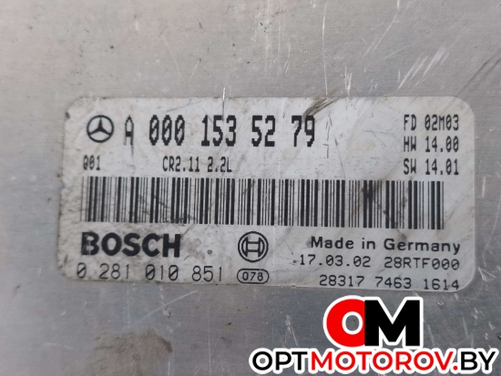 Блок управления двигателем  Mercedes-Benz C-Класс W203/S203/CL203 2002 A0001535279, 0281010851 #2