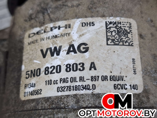 Компрессор кондиционера  Volkswagen Passat B6 2008 5N0820803A, 03278180340D #2