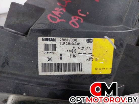 Фара левая  Nissan Qashqai 1 поколение 2009 26060JD00E #5