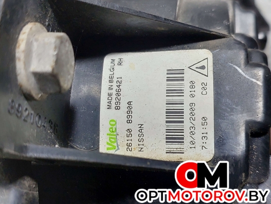 Фара противотуманная правая  Nissan Qashqai 1 поколение 2009 261508990A, 26910JD000 #4