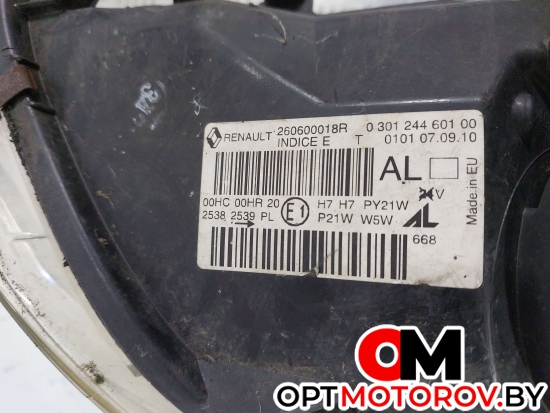 Фара левая  Renault Megane 3 поколение 2010 030124460100, 260600018R #4