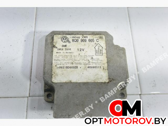 Блок управления подушками безопасности  Volkswagen Sharan 1 поколение 2000 6Q909605C #1