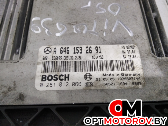 Блок управления двигателем  Mercedes-Benz Vito W639 2005 A6461532691, 0281012066 #2